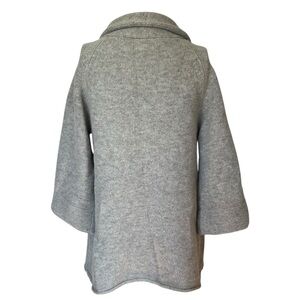 Fenn Wright Manson Cardigan Sweater Gray Knit Wool Angora Womens Size Medium M